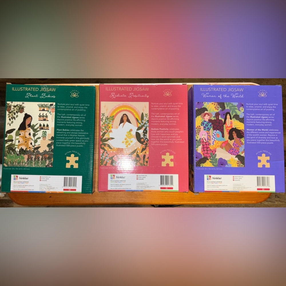 Bundle Jigsaw Puzzles 500 pc Plant Babies*Women of the World*Radiate Positivity - Picture 2 of 8